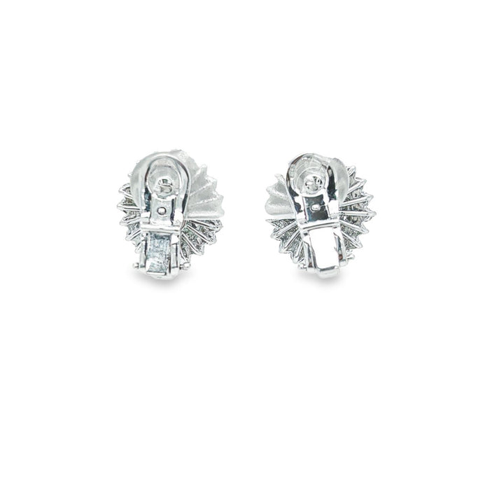 BOUCLES D'OREILLES DIAMANT ET ÉMERAUDE