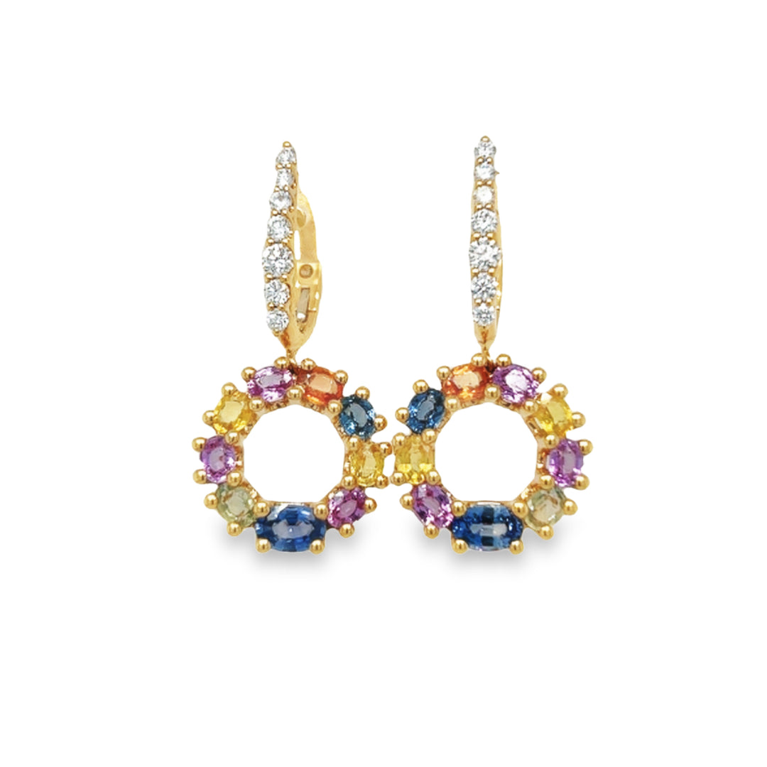 SAPPHIRE COCKTAIL EARRINGS