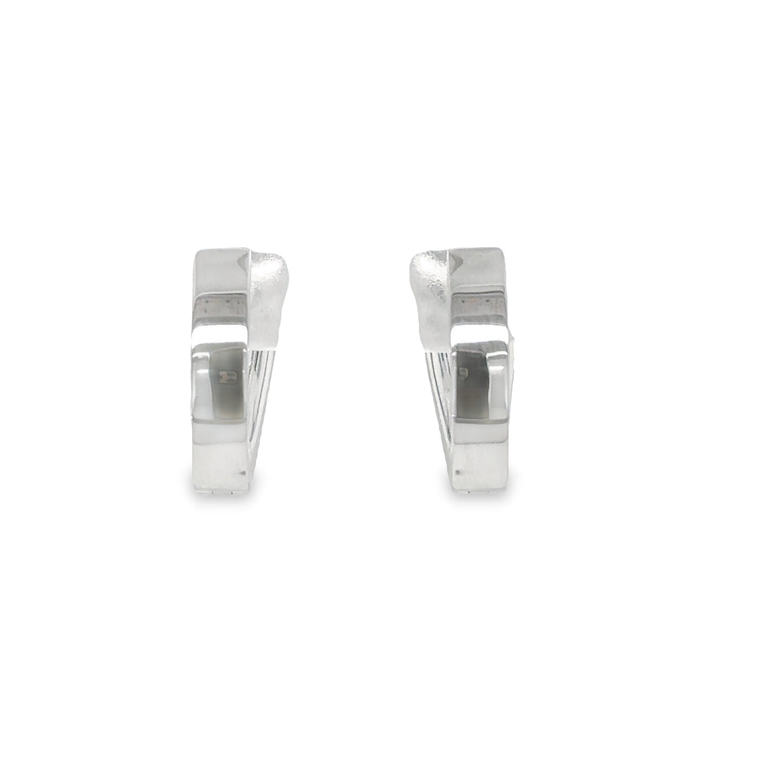 Earrings in white gold