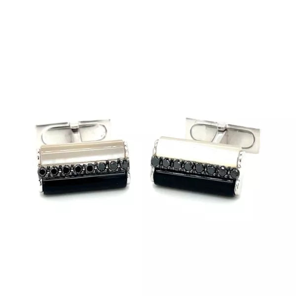 TIMELESS CUFFLINKS IN WHITE GOLD