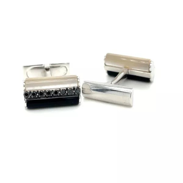 TIMELESS CUFFLINKS IN WHITE GOLD