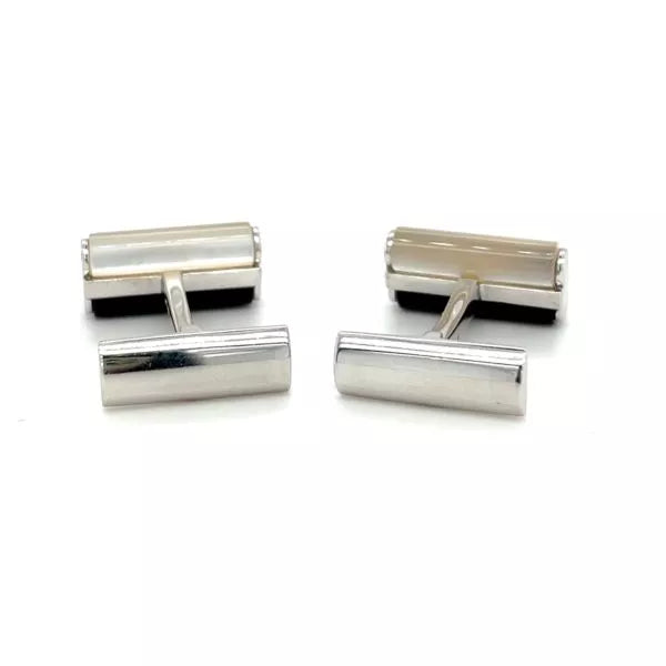 TIMELESS CUFFLINKS IN WHITE GOLD