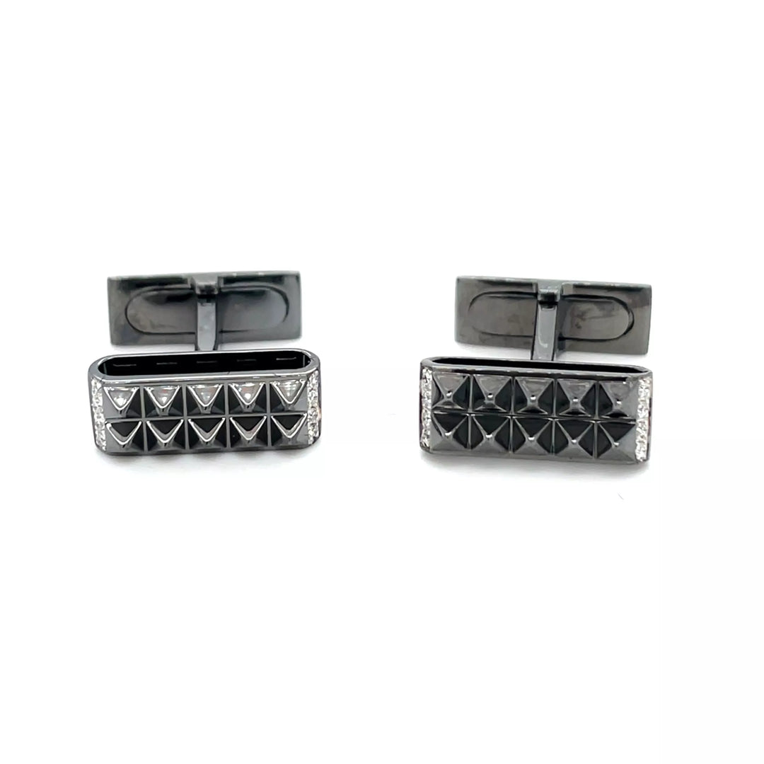 TIMELESS CUFFLINKS IN WHITE GOLD