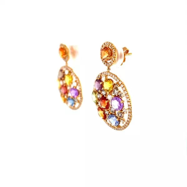 Boucles d'oreilles saphir