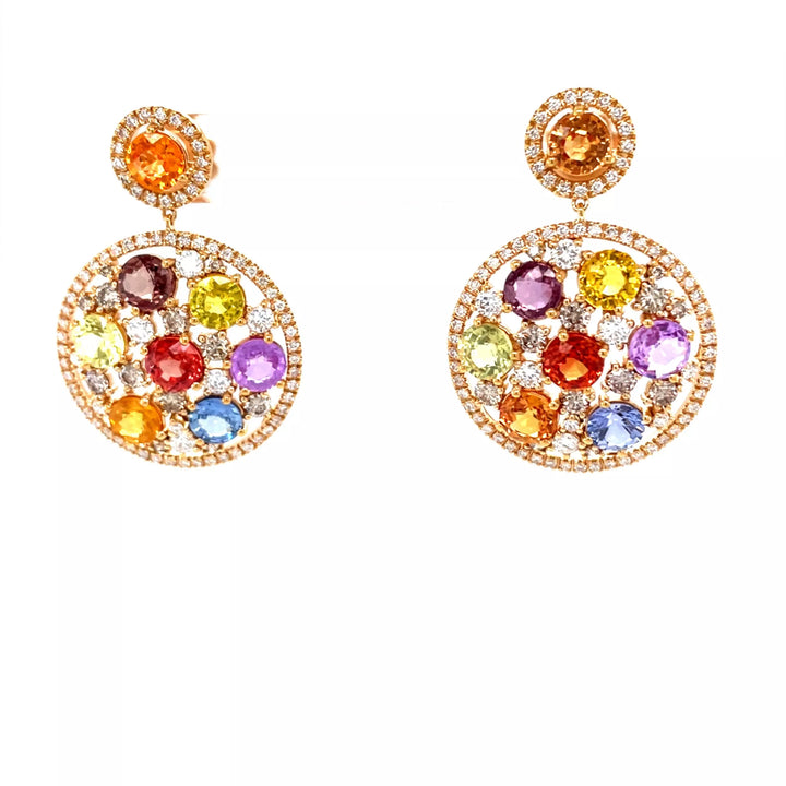 Boucles d'oreilles saphir