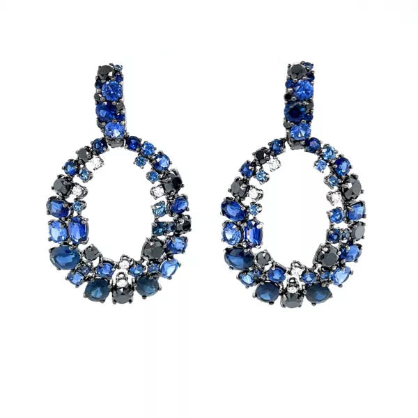 BOUCLES D'OREILLES LUSTRE SAPHIR