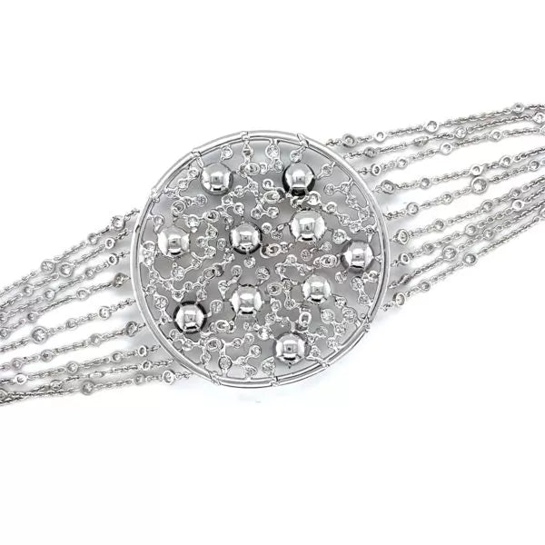 BRACELET PERLES ET DIAMANTS