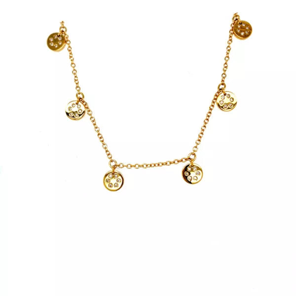 MULTI CHARM DIAMOND NECKLACE