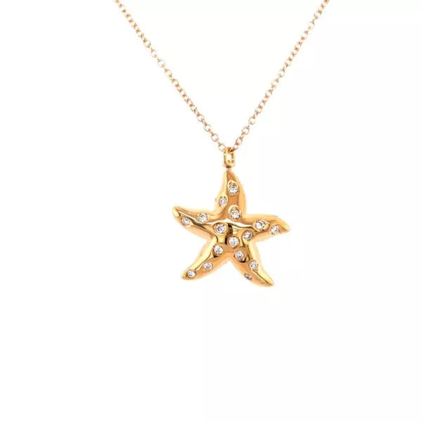 STARFISH DIAMOND PENDANT