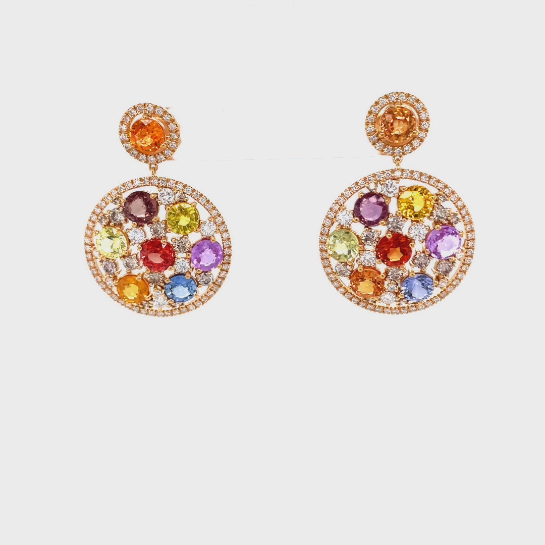 Boucles d'oreilles saphir