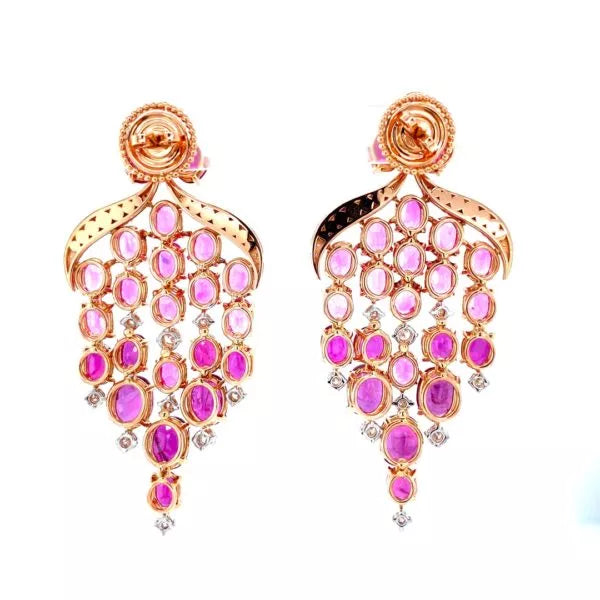 CHANDELIER MULTI GEM EARRINGS