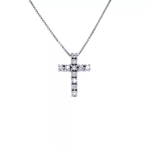 PENDENTIF CROIX DIAMANT