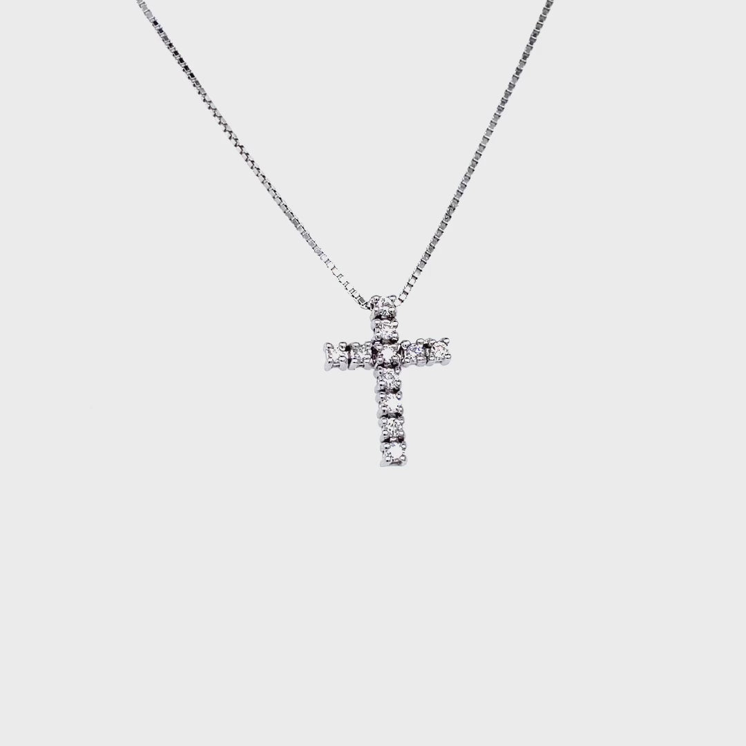 PENDENTIF CROIX DIAMANT