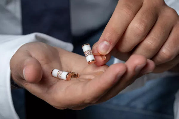 DIAMOND CUFFLINKS