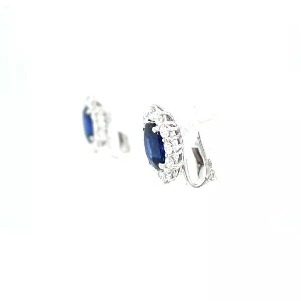 DIAMOND & SAPPHIRE EARRINGS