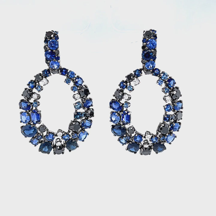 SAPPHIRE CHANDELIER EARRINGS