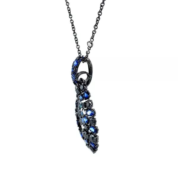 DIAMONDS AND SAPPHIRES PENDANT